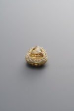 925 Silver-Gold Plated-Gourd-Shaped Zircon & Tourmaline Magic Box-10mm - Image 2