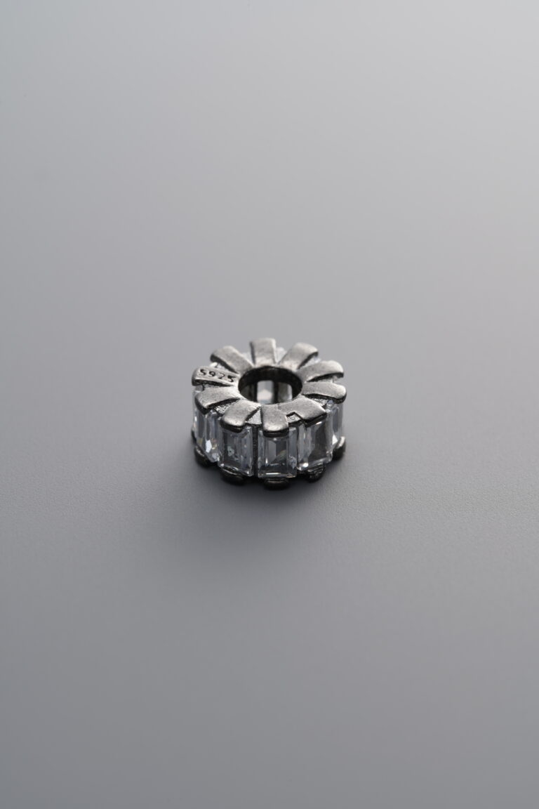 Zircon Beaded Spacer Bead