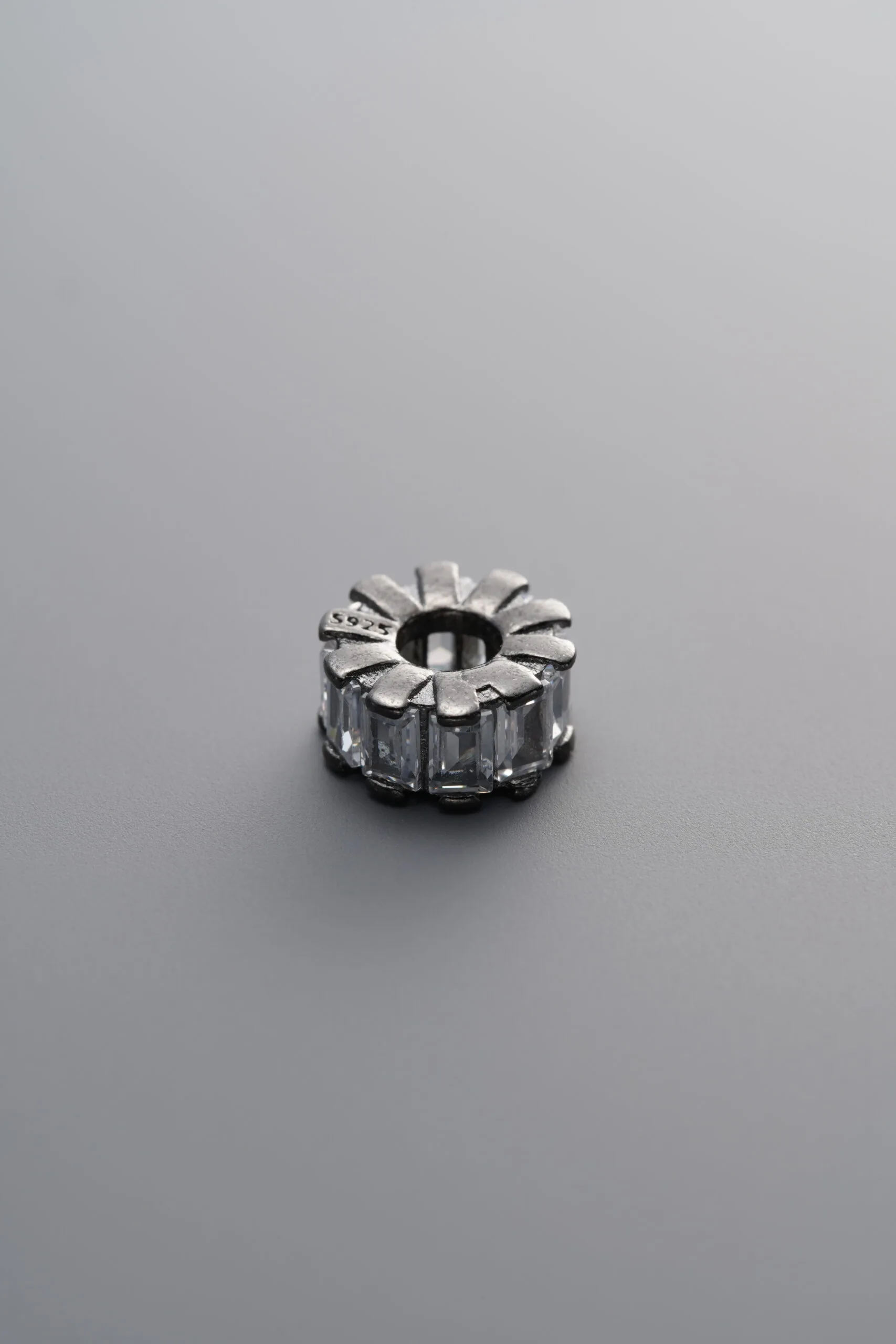 Zircon Beaded Spacer Bead