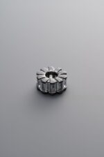 925 Sterling Silver-Black Plated-Zircon Beaded Spacer Bead-8mm - Image 3