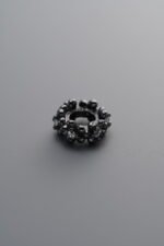 925 Sterling Silver-Black Plated-Zircon Circle Bead-9mm - Image 2