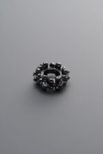 925 Sterling Silver-Black Plated-Zircon Circle Bead-9mm - Image 2