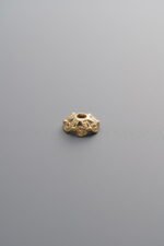 925 Sterling Silver-Gold Plated-Flower Bead Cap-5mm - Image 4