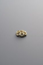 925 Silver-Gold Plated-Flower Bead Cap-6mm - Image 3