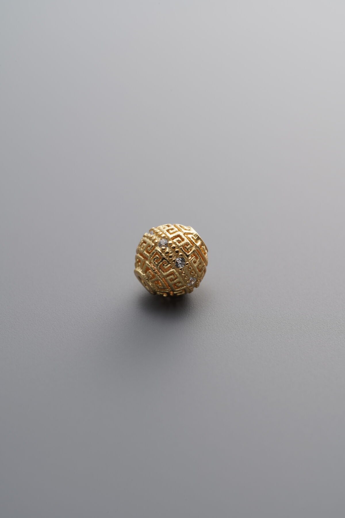 Zircon Round Spacer Bead