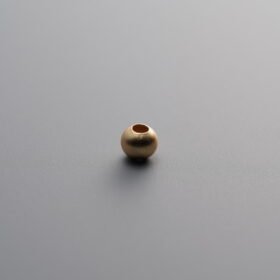 925 Sterling Silver-Gold Plated-Round Spacer Bead-3mm