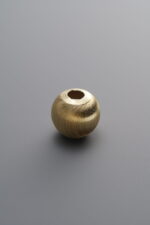 925 Sterling Silver-Gold Plated-Cat Eye Pattern Round Spacer Bead-8mm - Image 4