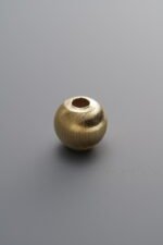 925 Sterling Silver-Gold Plated-Cat Eye Pattern Round Spacer Bead-8mm - Image 3