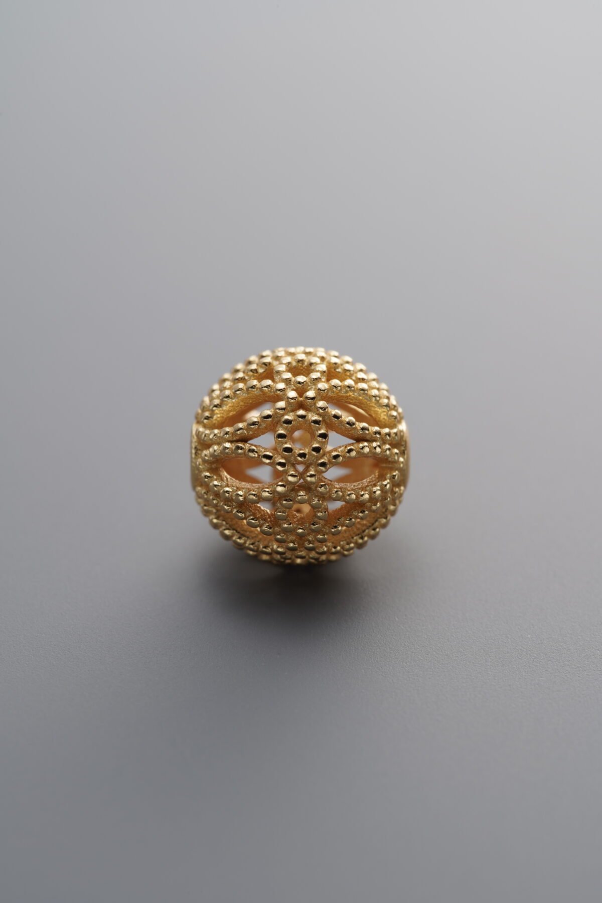 925 Sterling Silver-Gold Plated-Round Spacer Bead-10mm - Image 2