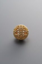 925 Sterling Silver-Gold Plated-Round Spacer Bead-10mm - Image 2