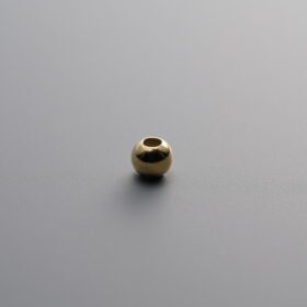 925 Sterling Silver-Gold Plated-Round Spacer Bead-3mm