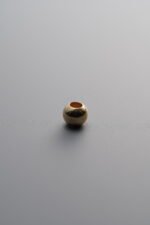 925 Sterling Silver-Gold Plated-Round Spacer Bead-4mm - Image 4
