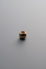 925 Sterling Silver-Gold Plated-Round Spacer Bead-4mm - Image 3