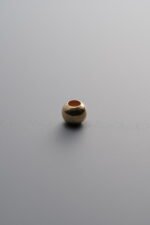 925 Sterling Silver-Gold Plated-Round Spacer Bead-4mm