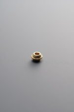 925 Sterling Silver-Gold Plated-Mini Rondelle Spacer Bead-4mm - Image 4