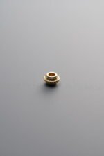 925 Sterling Silver-Gold Plated-Mini Rondelle Spacer Bead-4mm - Image 3