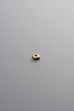 925 Sterling Silver-Gold Plated-Square Mini Spacer Bead-2mm - Image 4