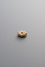 925 Sterling Silver-Gold Plated-Wheel Bead-4mm - Image 3