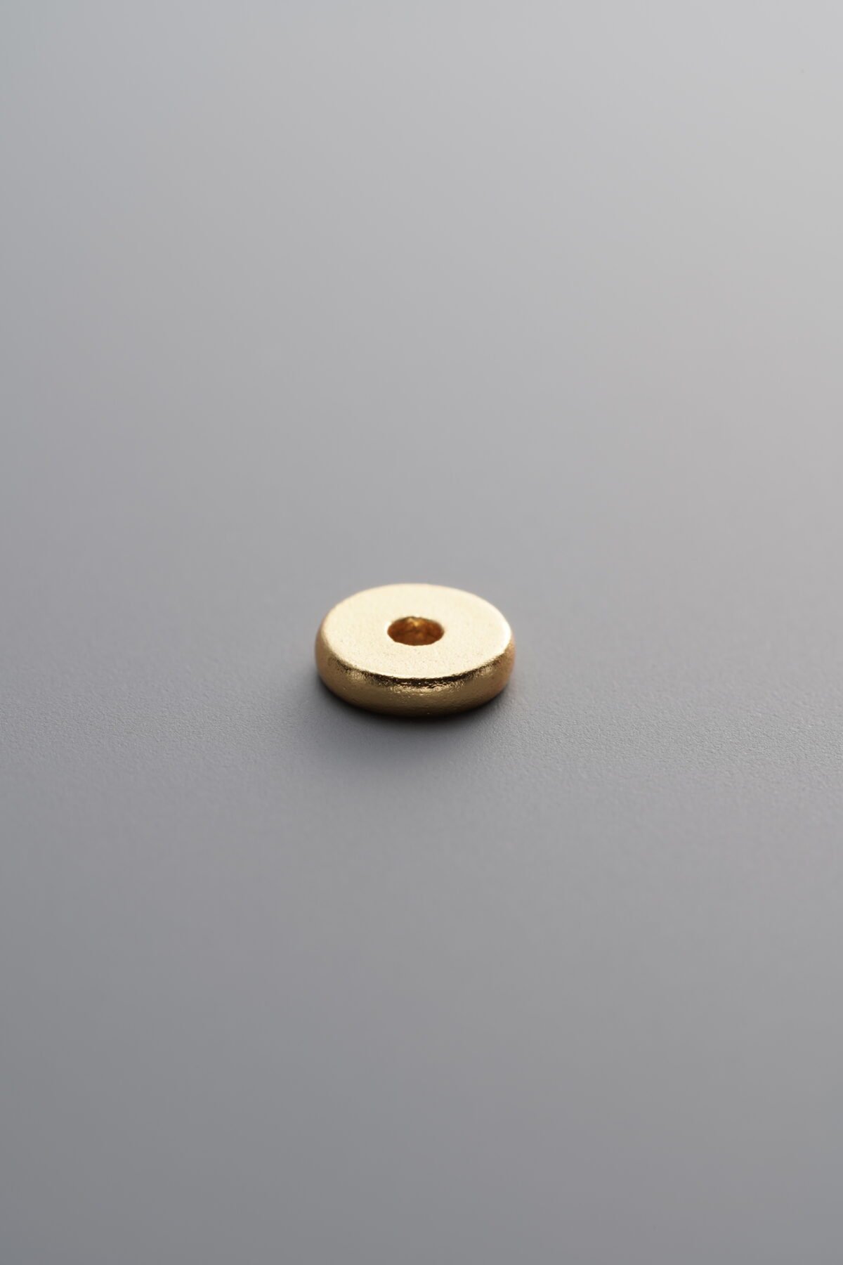925 Sterling Silver-Gold Plated-Round Spacer Bead-5mm - Image 1