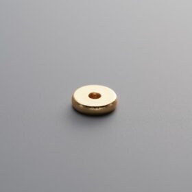 925 Sterling Silver-Gold Plated-Round Spacer Bead-5mm