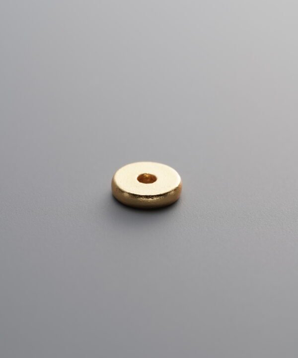 925 Sterling Silver-Gold Plated-Round Spacer Bead-5mm