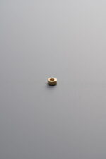 925 Sterling Silver-Gold Plated-Mini Rondelle Bead-2mm