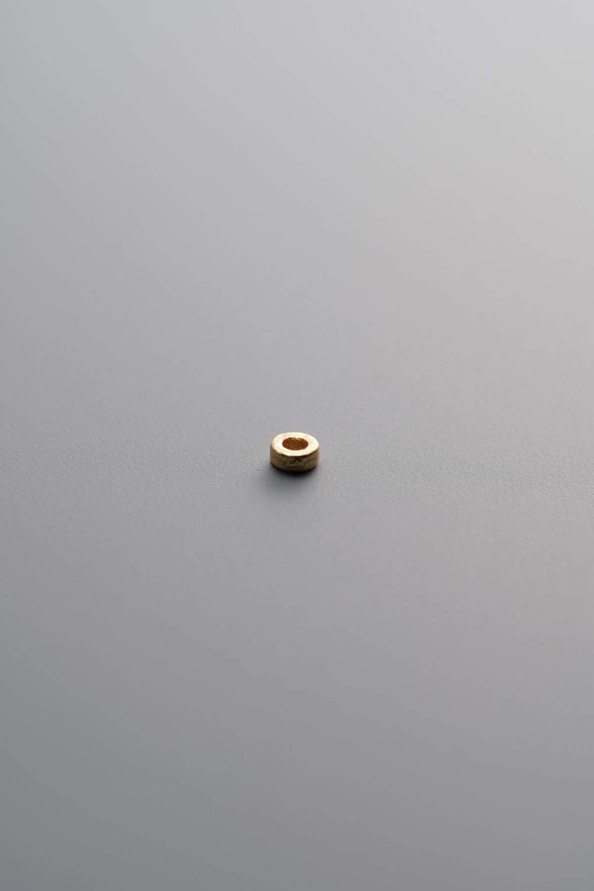 925 Sterling Silver-Gold Plated-Mini Rondelle Bead-2mm - Image 3