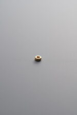 925 Sterling Silver-Gold Plated-Mini Rondelle Bead-2mm - Image 2