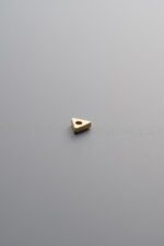 925 Sterling Silver-Gold Plated-Straight-Cut Triangle Spacer Bead-3mm