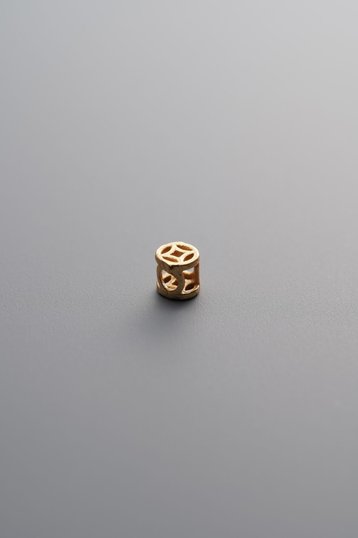 925 Sterling Silver-Gold Plated-Openwork Copper Coin Spacer Bead-3mm - Image 4
