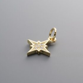 Zircon Cross Star Pendant