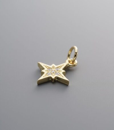 Zircon Cross Star Pendant