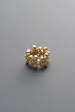 Zircon Flower Circle Spacer Bead