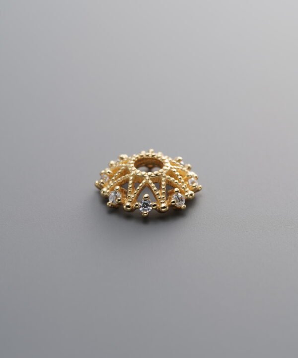Zircon Flower Bead Cap