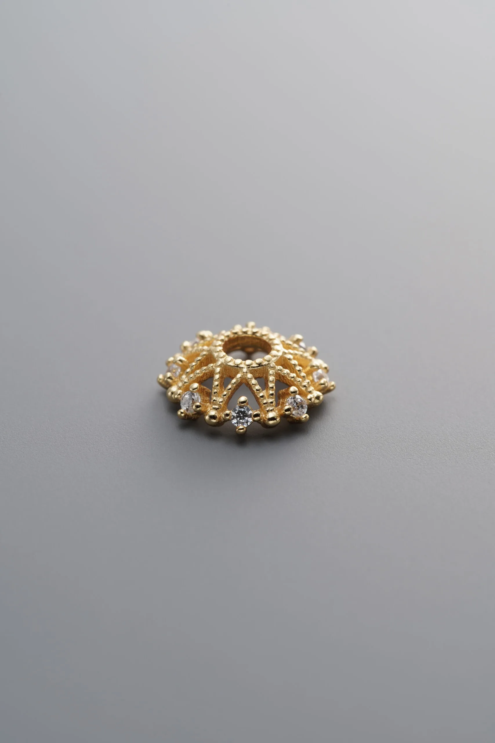 Zircon Flower Bead Cap