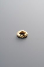 925 Silver-Gold Plated-Twisted Pattern Spacer Bead-7mm - Image 2