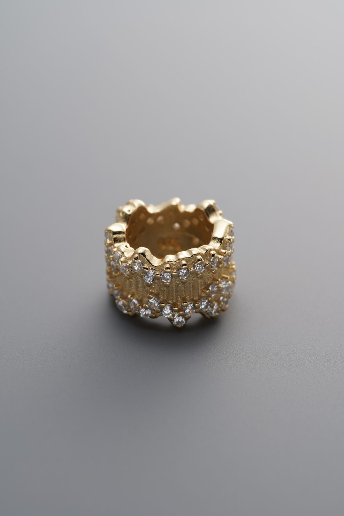 Zircon Large-hole Wheel-shaped Bead