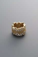 Zircon Large-hole Wheel-shaped Bead