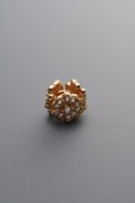 Zircon Flower Circle Bead