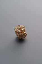 925 Silver-Gold Plated-Zircon Flower Circle Bead-7mm - Image 3