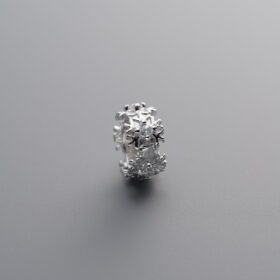 Zircon Snowflake Pattern Ring Bead