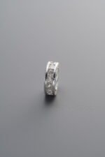 925 Silver-Plain-Zircon Circle Spacer-8mm - Image 3