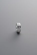 925 Sterling Silver-Bright-Zircon Rondelle Bead-6mm - Image 3
