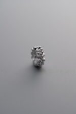 925 Silver-Plain-Zircon Small Flower Spacer-6mm - Image 4