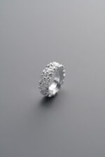 925 Sterling Silver-Bright-Zircon Dainty Flower Spacer Bead-8mm