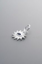 Blue Zircon Evil Eye Pendant