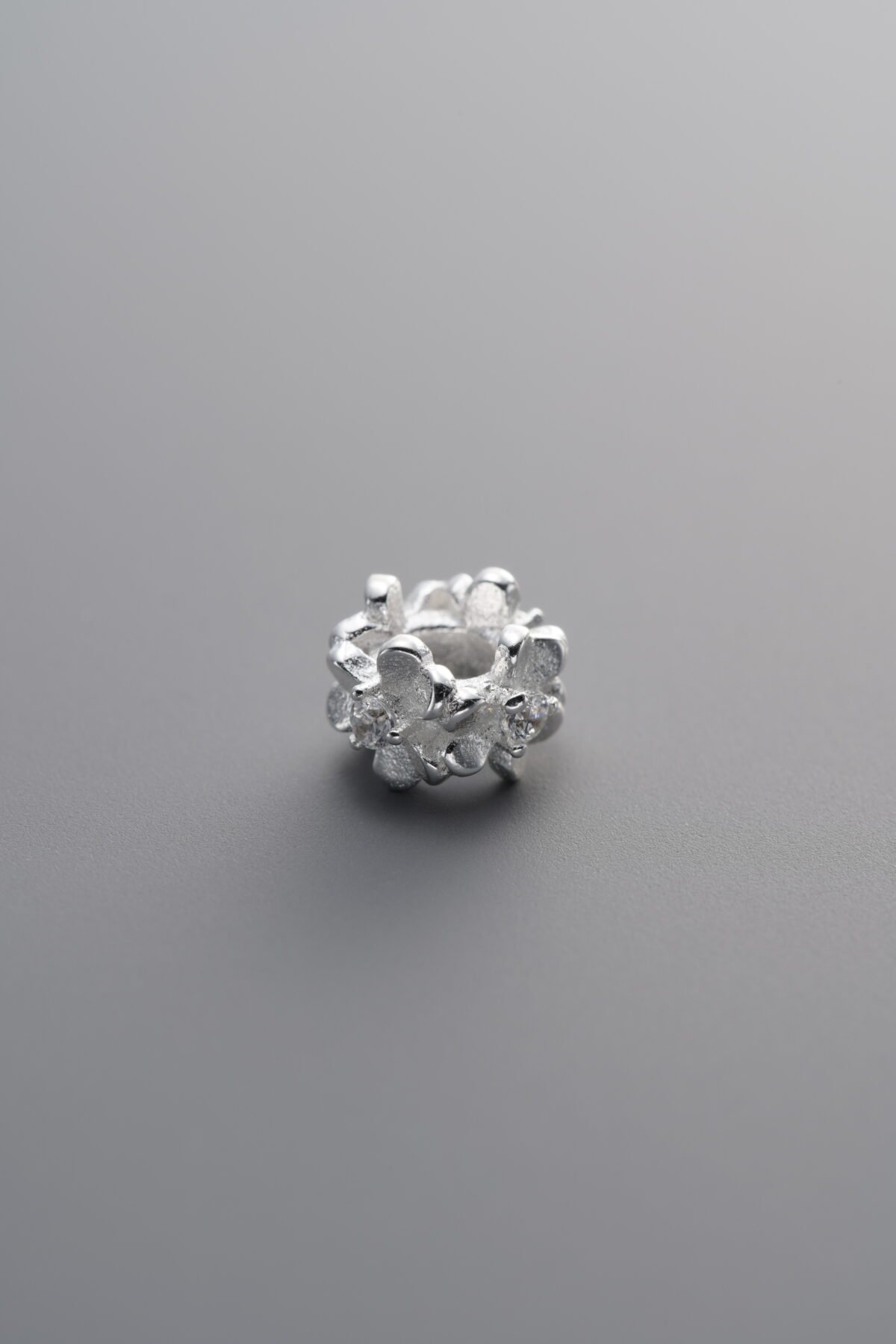 Zircon Heart Origami Spacer