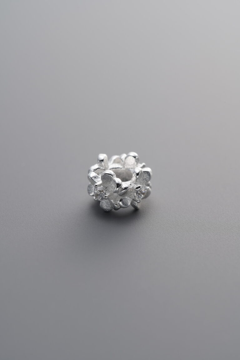 Zircon Heart Origami Spacer
