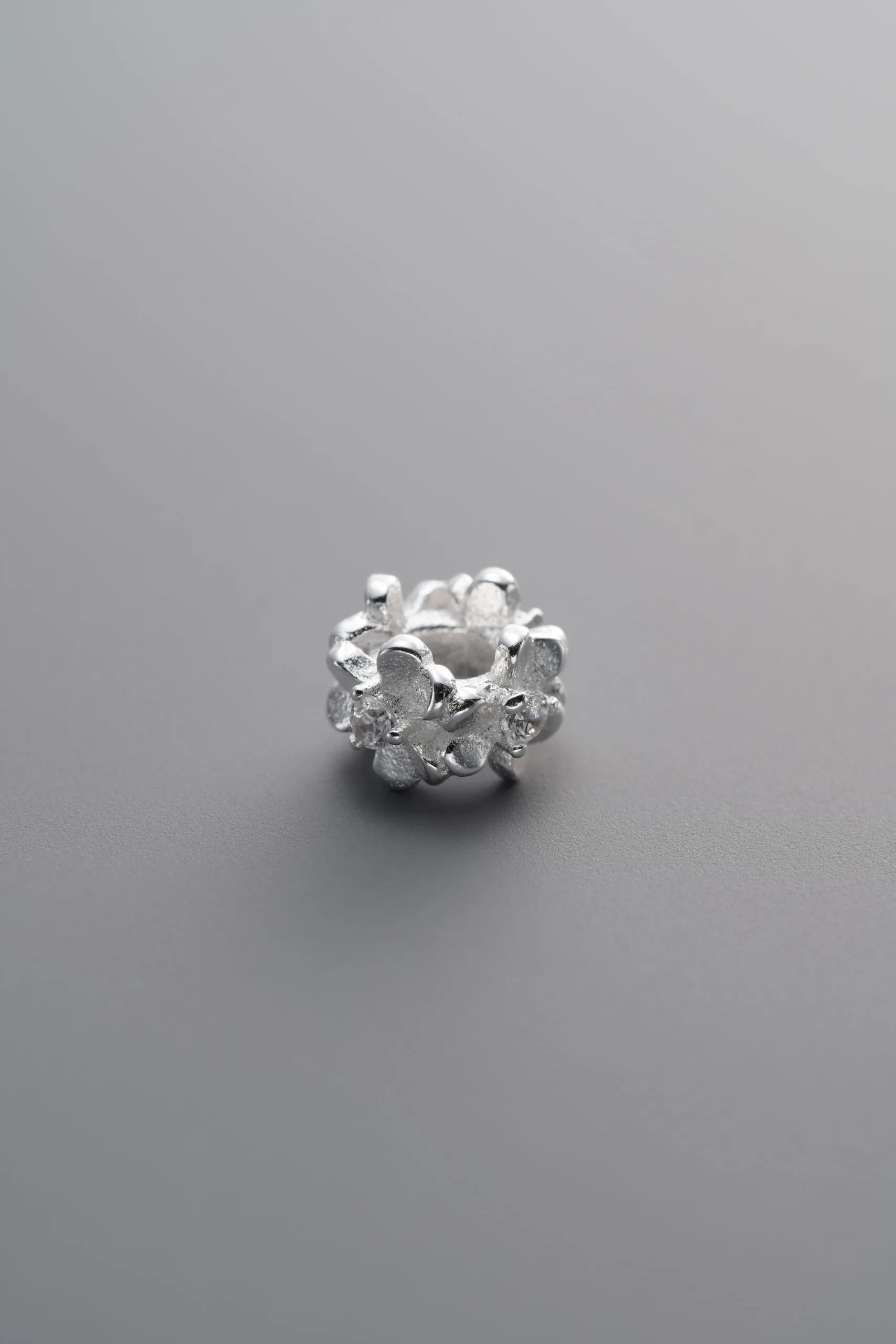 Zircon Heart Origami Spacer