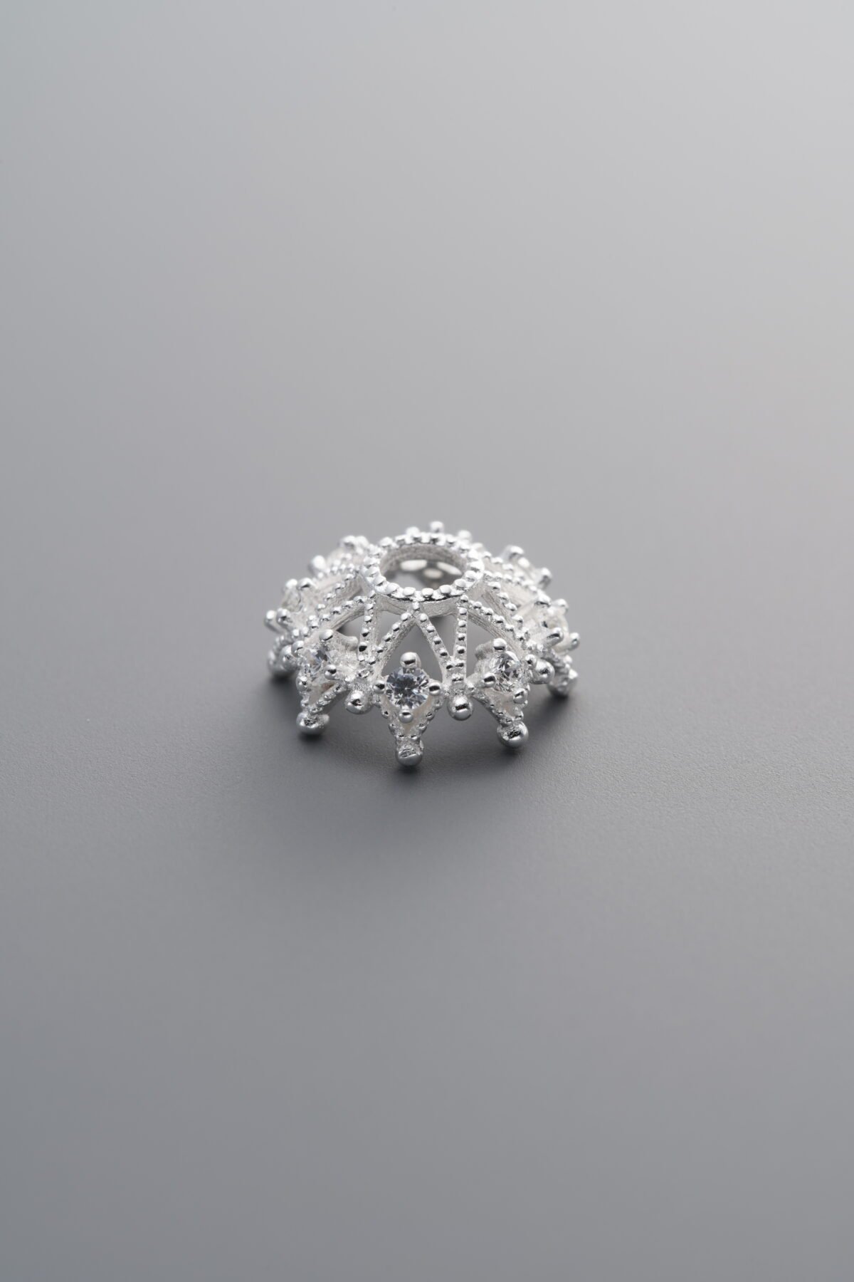 Zircon Flower Bead Cap